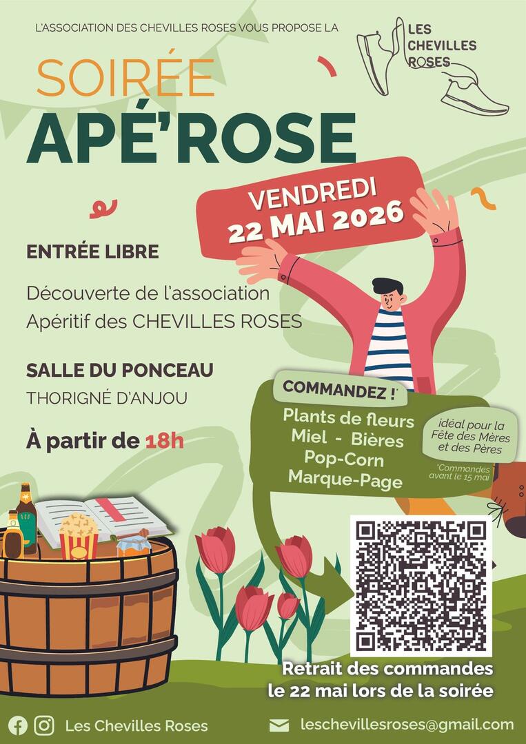 Soirée Apé'rose-Thorigné d'Anjou