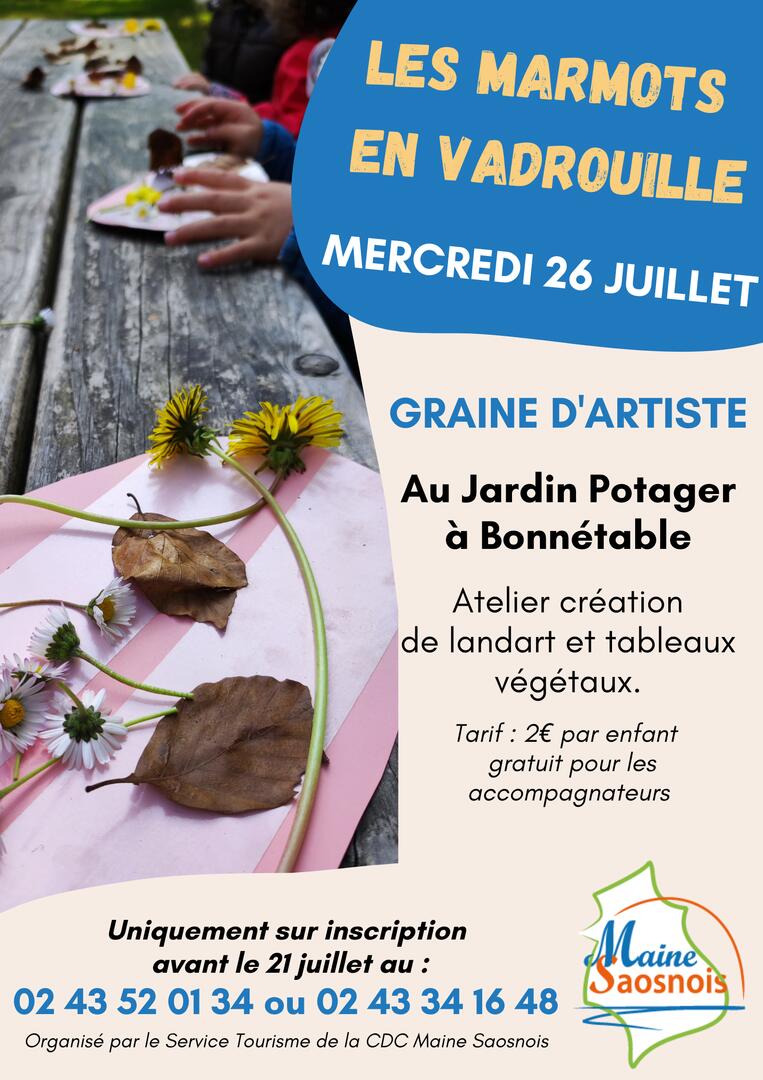 Affiche Marmots Jardin 2023