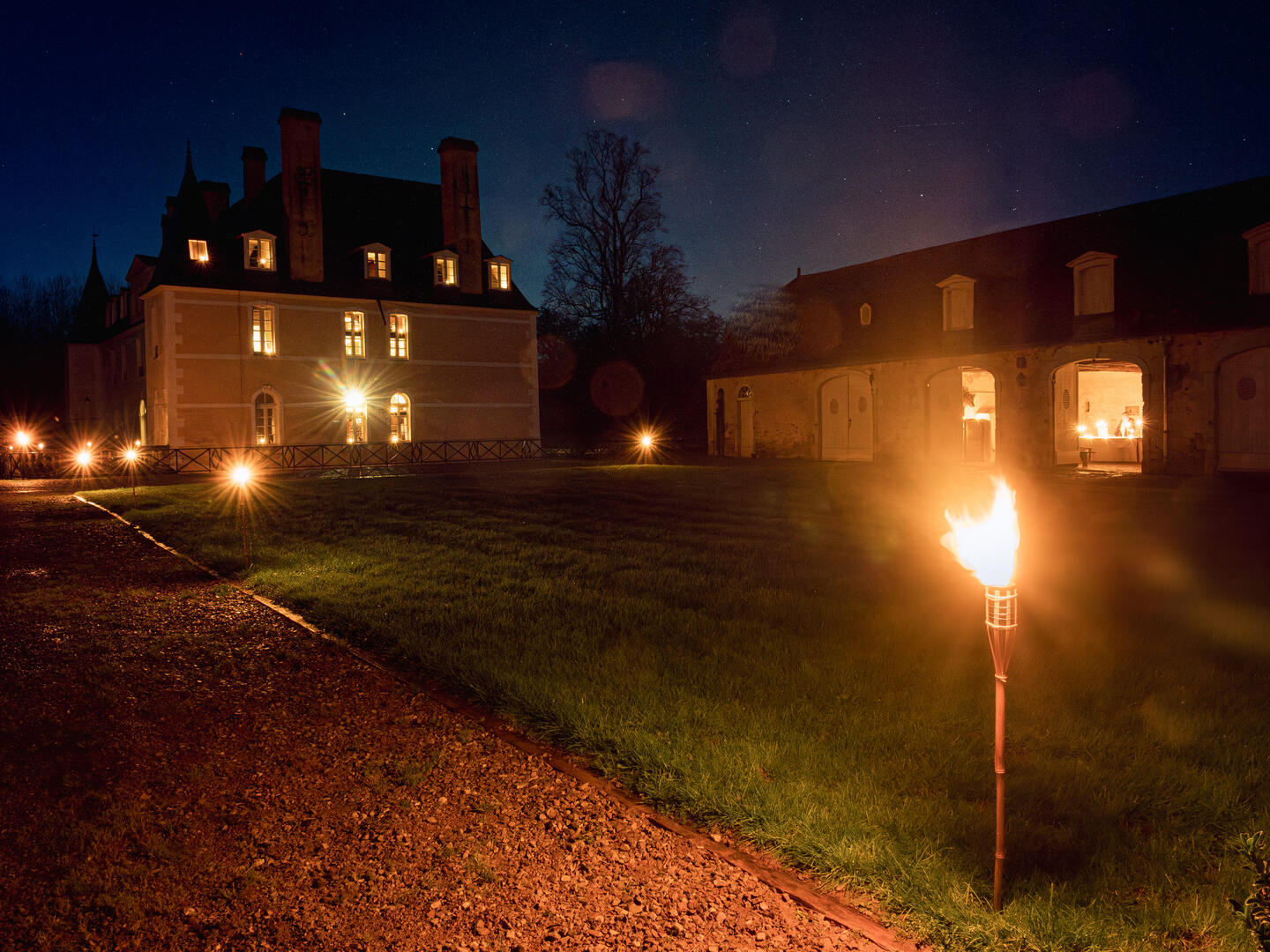 Arrivée aux chandelles