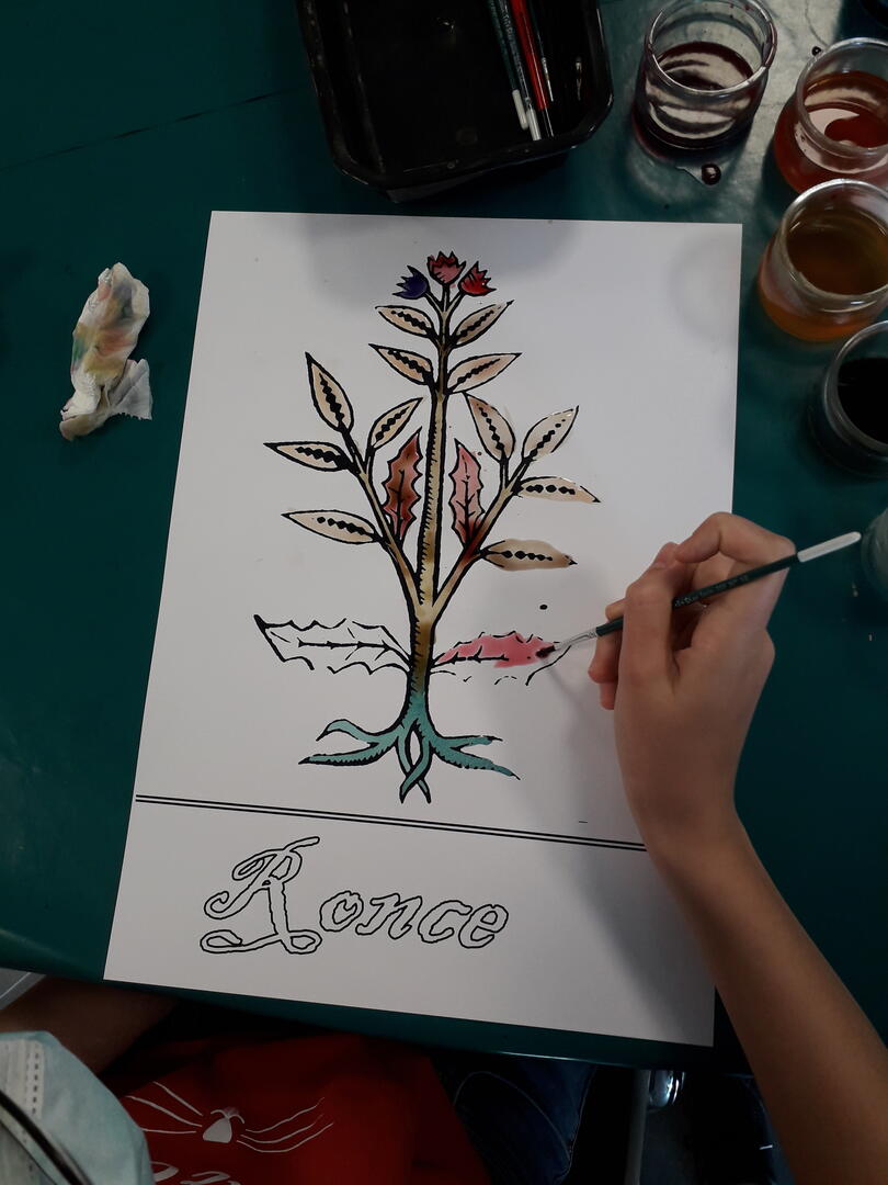 Atelier famille Peinture végétale (2) - (c)chateau à motte