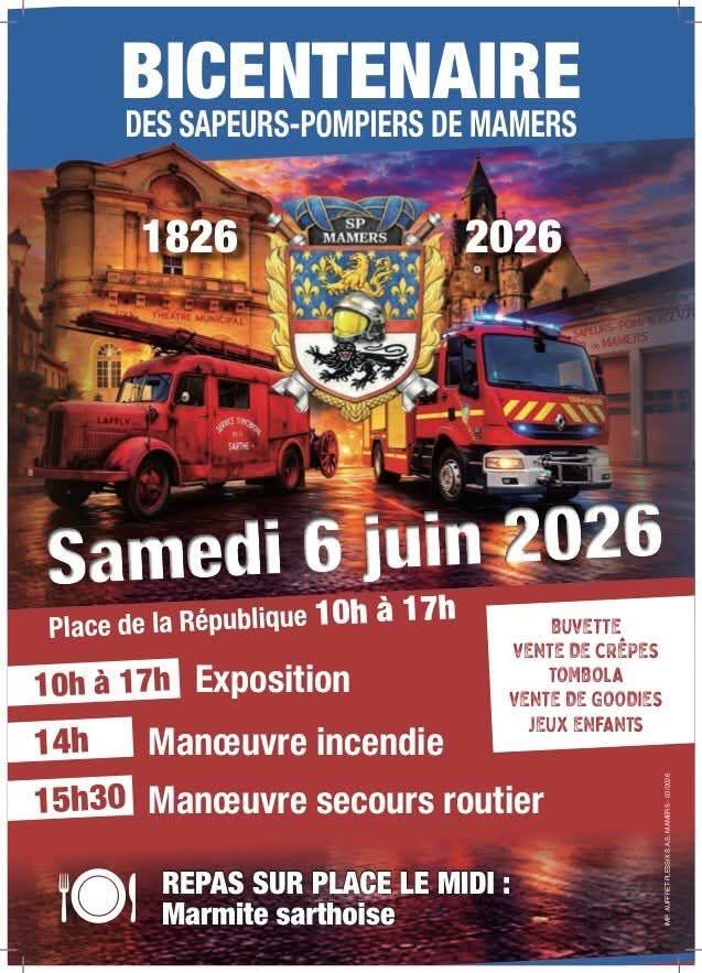 Bicentenaire des sapeurs pompiers Mamers