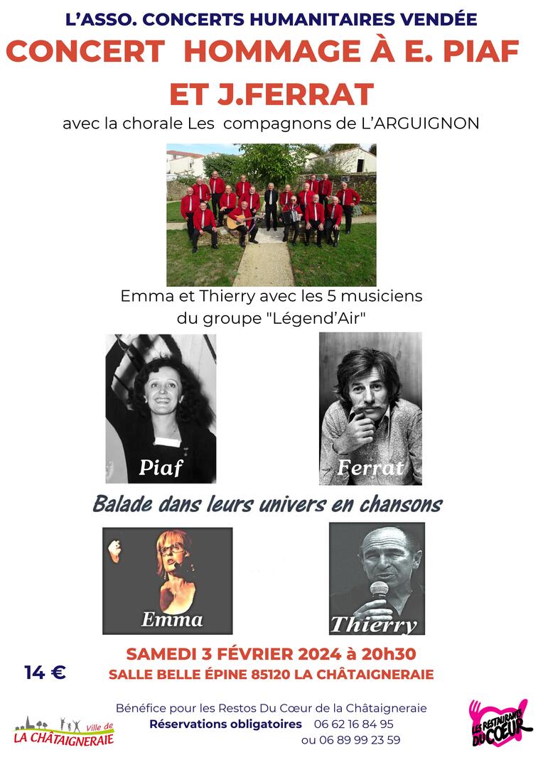 Concert 3 février - La Châtaigneraie - 85