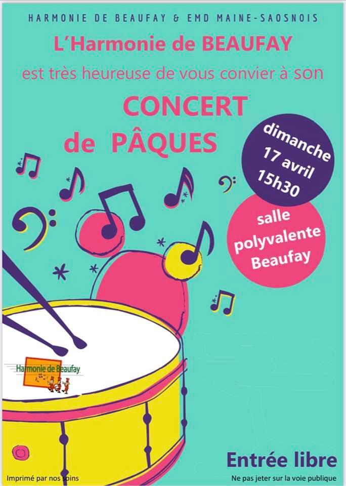 Concert Pâques Harmonie Beaufay