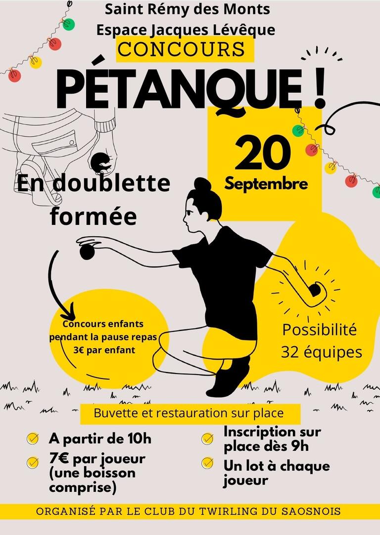 Concours pétanque st rémy
