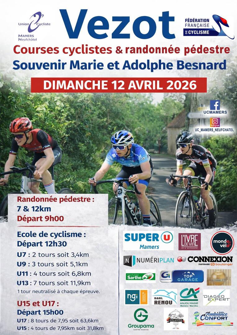 Course cycliste Vezot