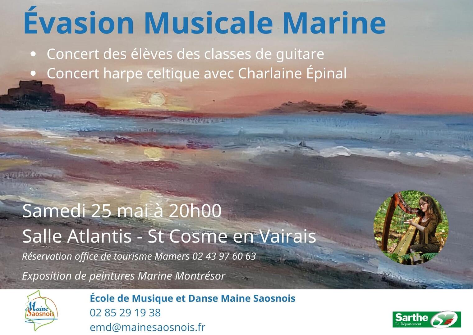 Ecran évasion musicale marine 25 mai - 1