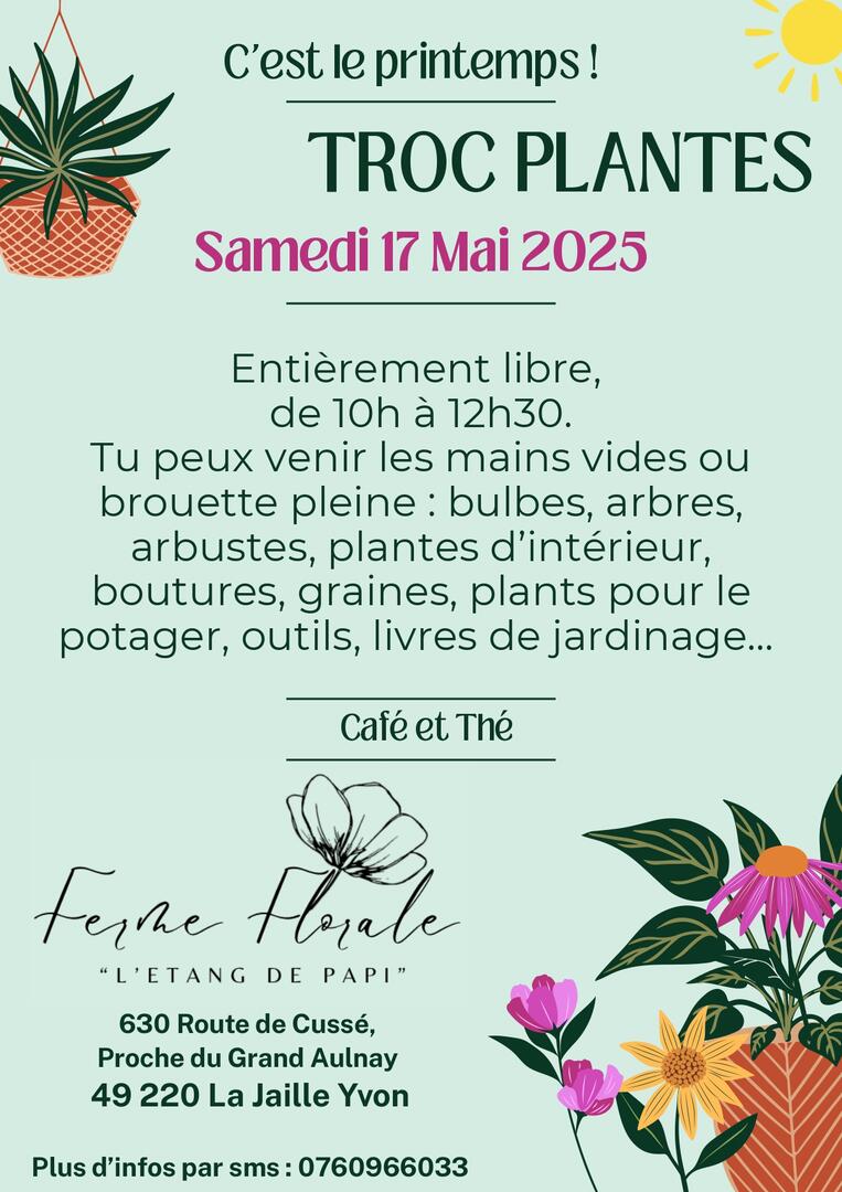 Troc plante - La Jaille-Yvon - FMA