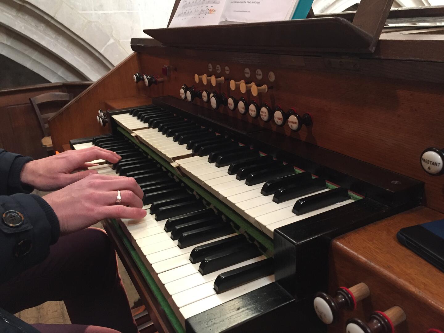 Claviers de l'Orgue de ND de Mamers