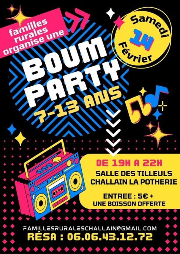 Boom party 2026 Challain la Potherie