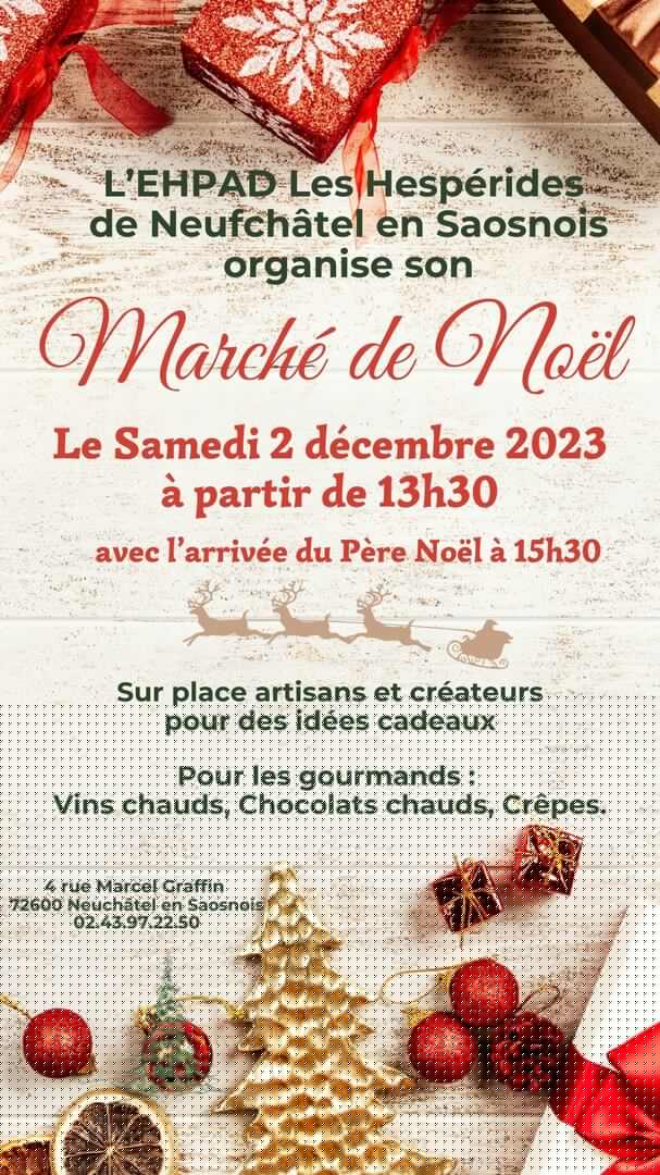 Marché Noël Ehpad Neufchatel