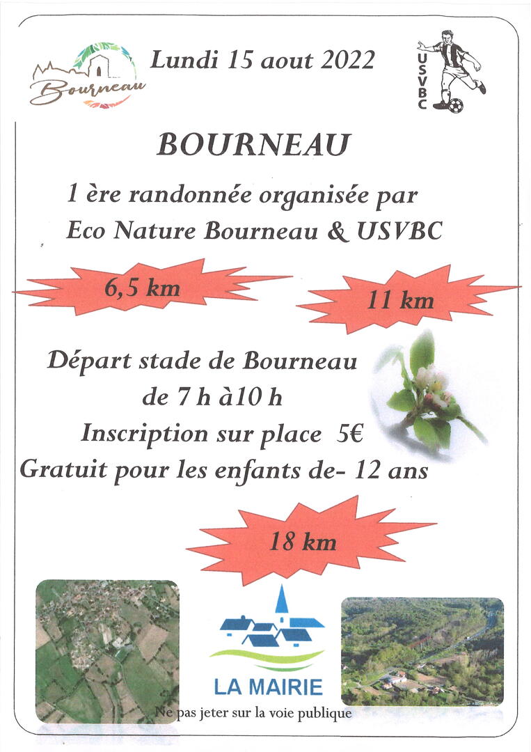 RANDONNEE BOURNEAU 2022