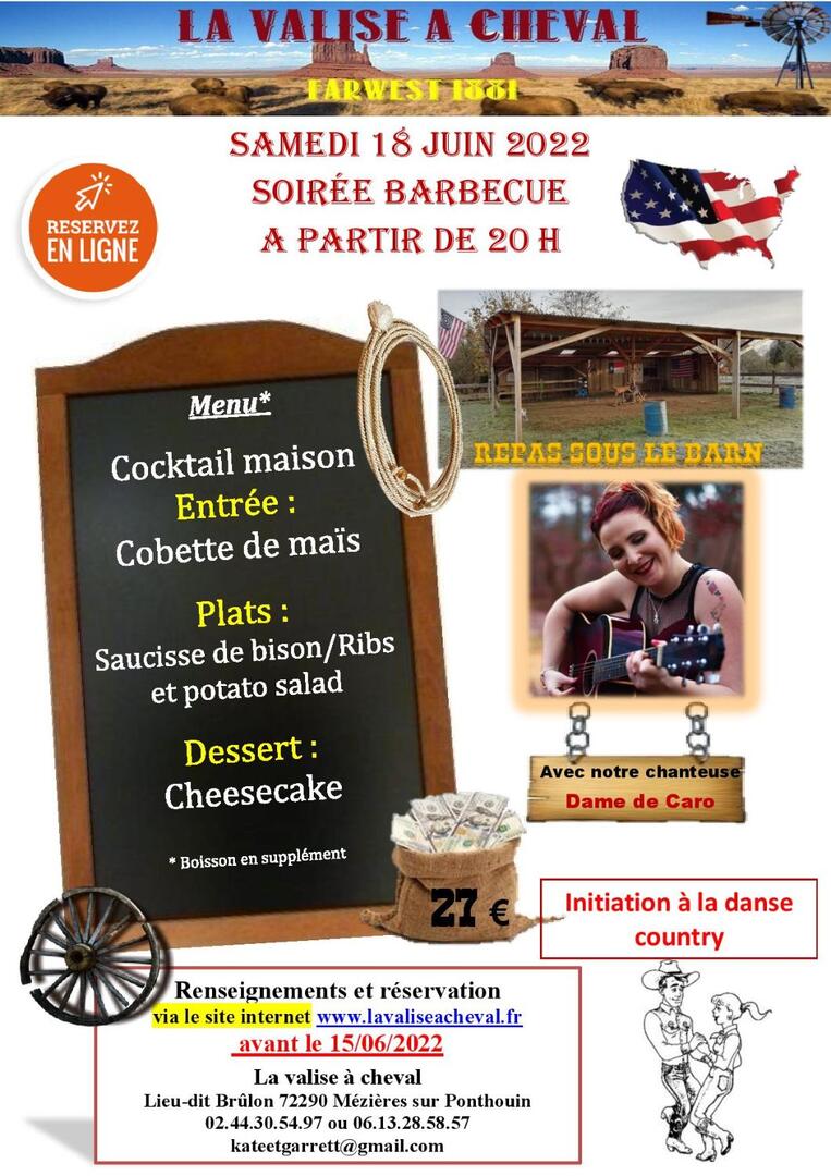 Soirée la valise à cheval du 18 Juin