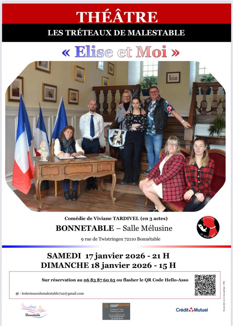 Théâtre Elise et moi Bonnétable