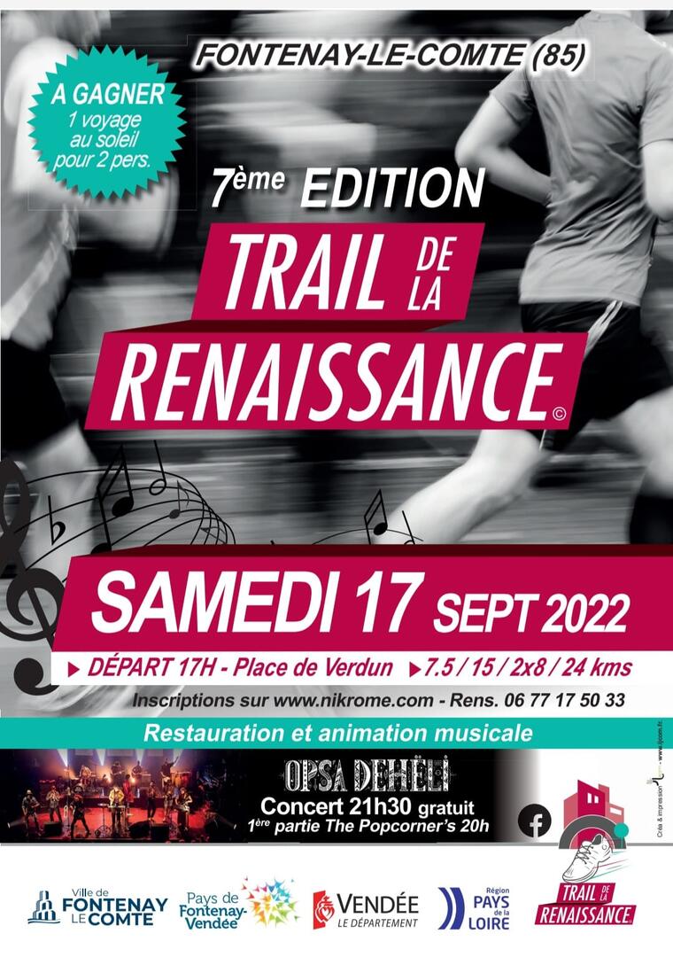 Trail de la renaissance 2022 - Fontenay-le-Comte