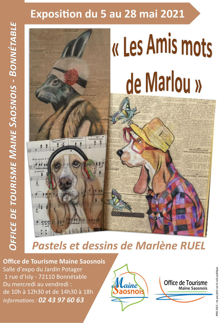 affiche expo Marlène Ruel Bonnétable