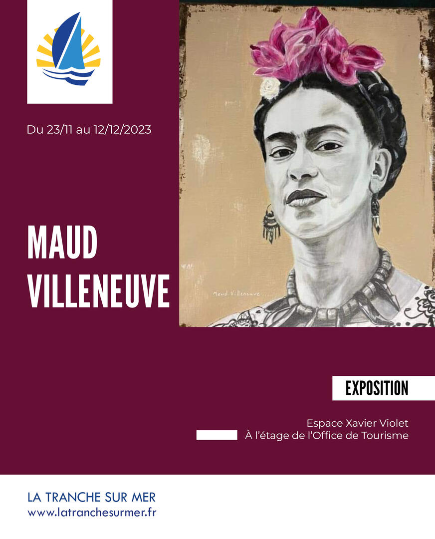 affiche exposition maud villeneuve
