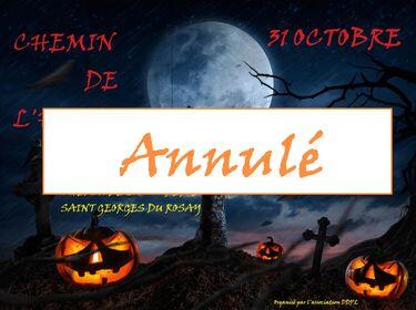 annulé chemin de l'horreur