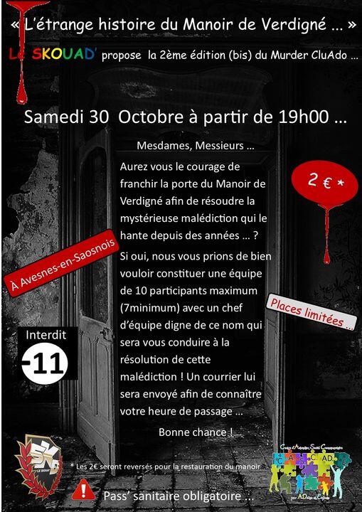 murder cluedo à verdigné