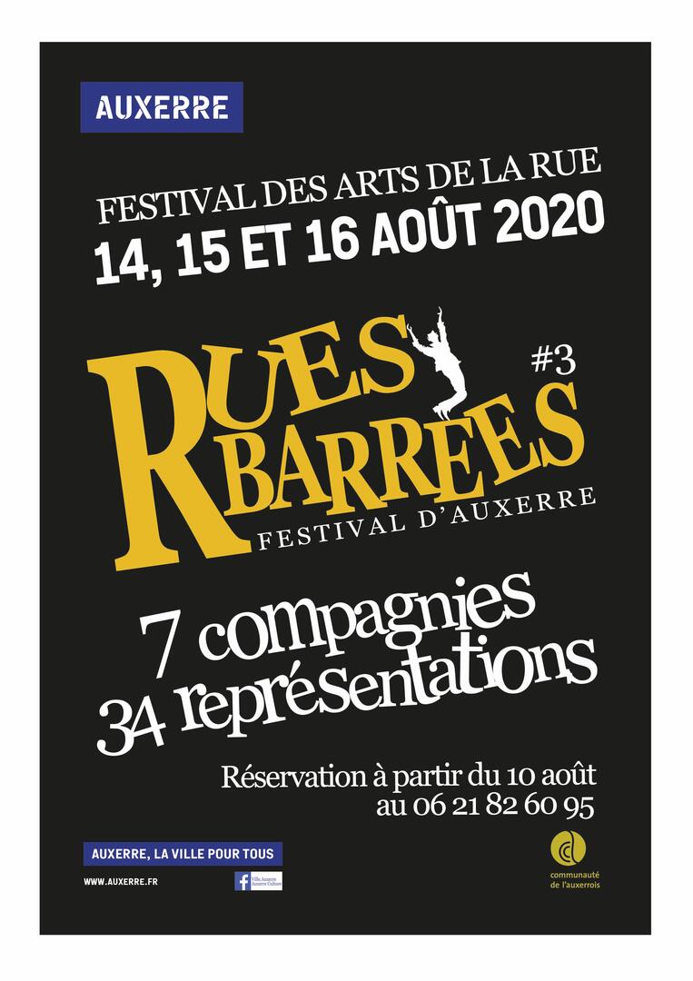 Affiche Rues barrées 2020