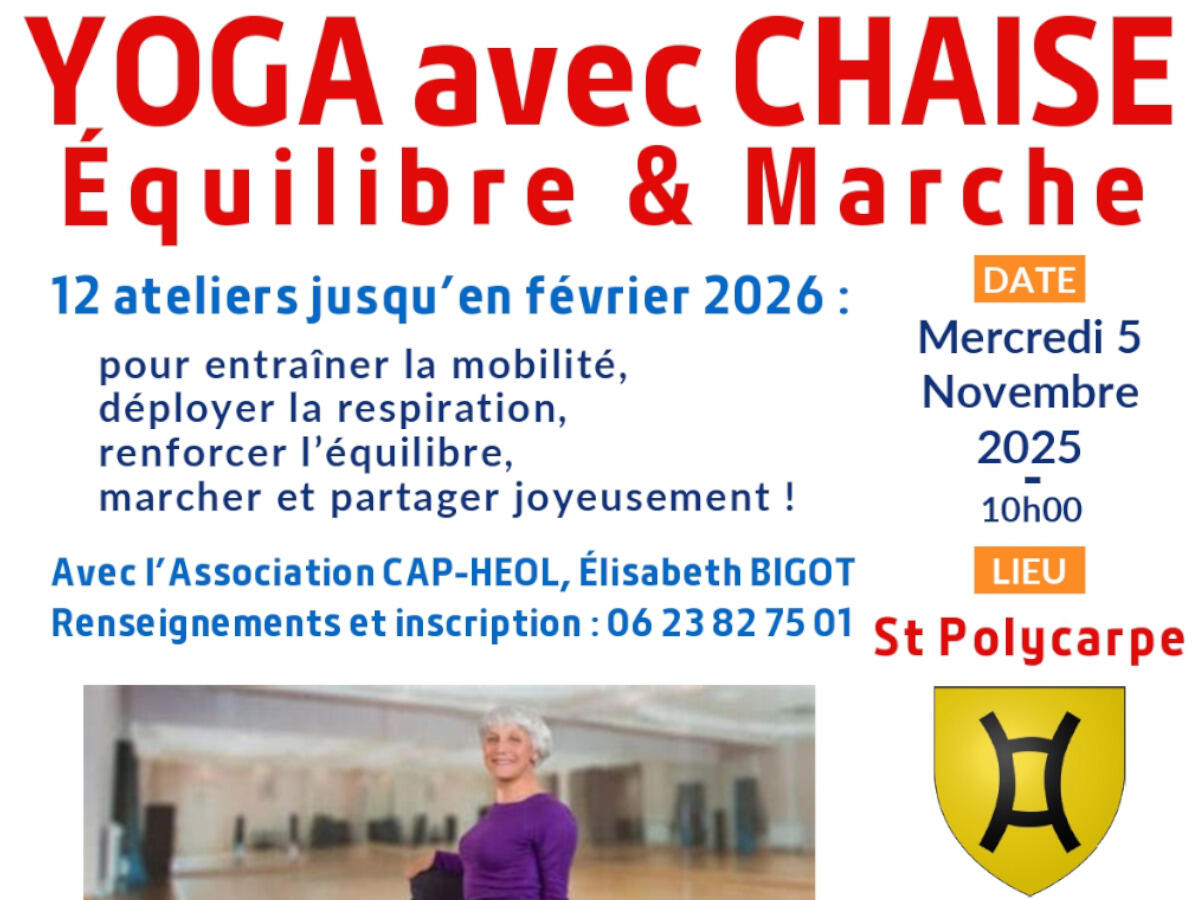Yoga avec Chaise pour les Seniors