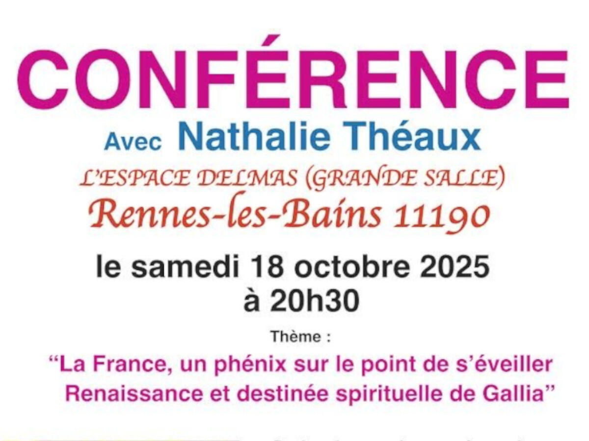 CONFÉRENCE Avec Nathalie Théaux
