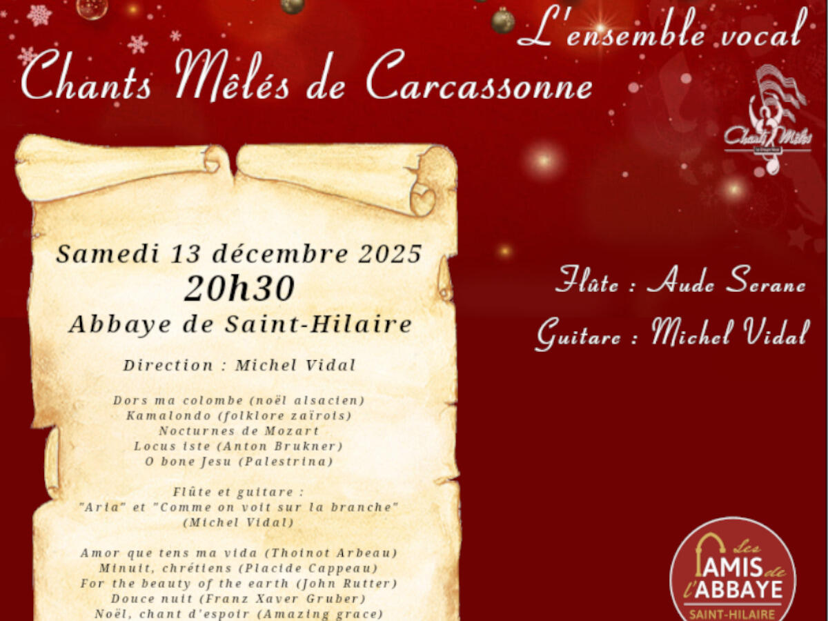 Les Chants Mêlés fêtent Noël à l’abbaye