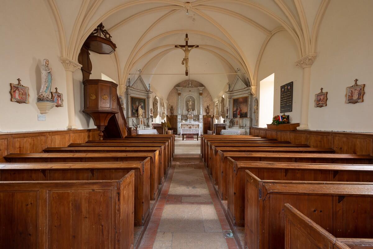 ÉGLISE SAINT RÉMI ET SAINT LUBIN - L'OUDON (ÉCOTS) Intérieur