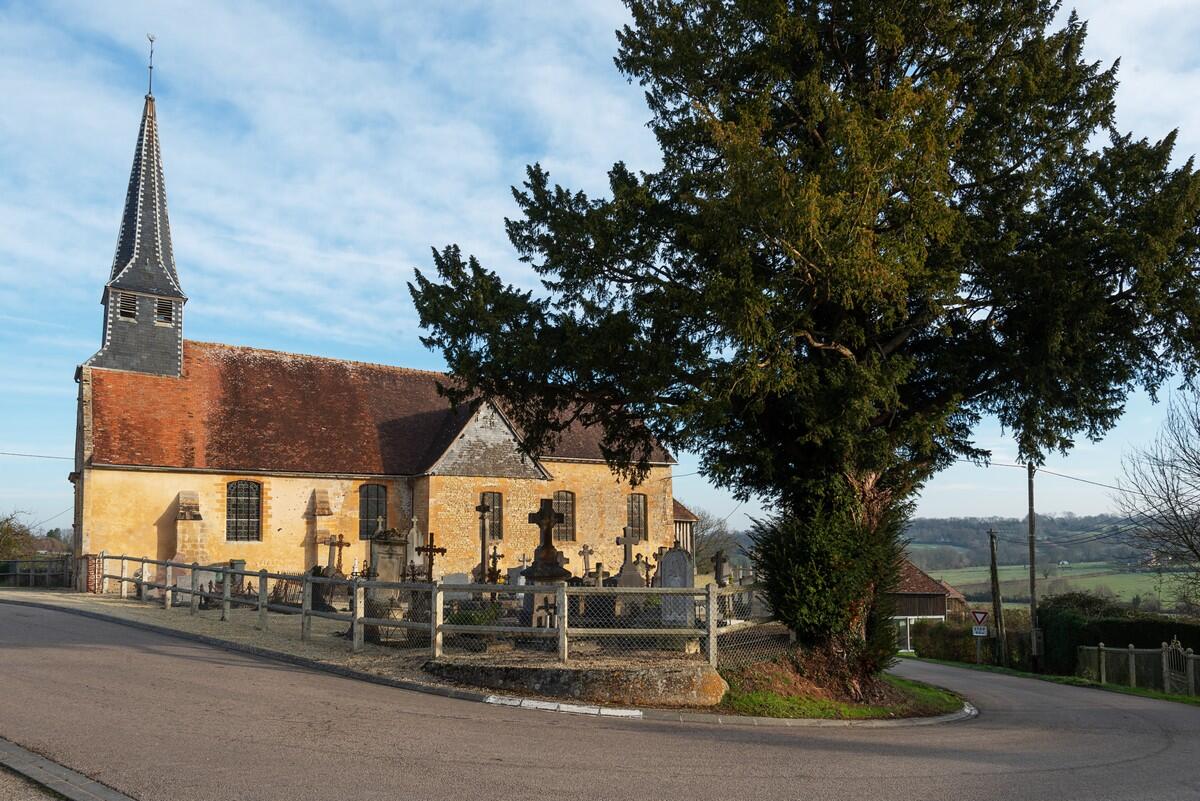 ÉGLISE SAINT GEORGES & SAINT FIRMIN - SAINT-GEORGES-EN-AUGE Extérieur