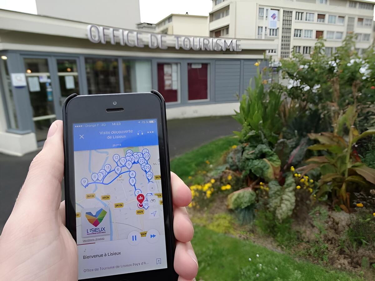 Visite de Lisieux avec smartphone