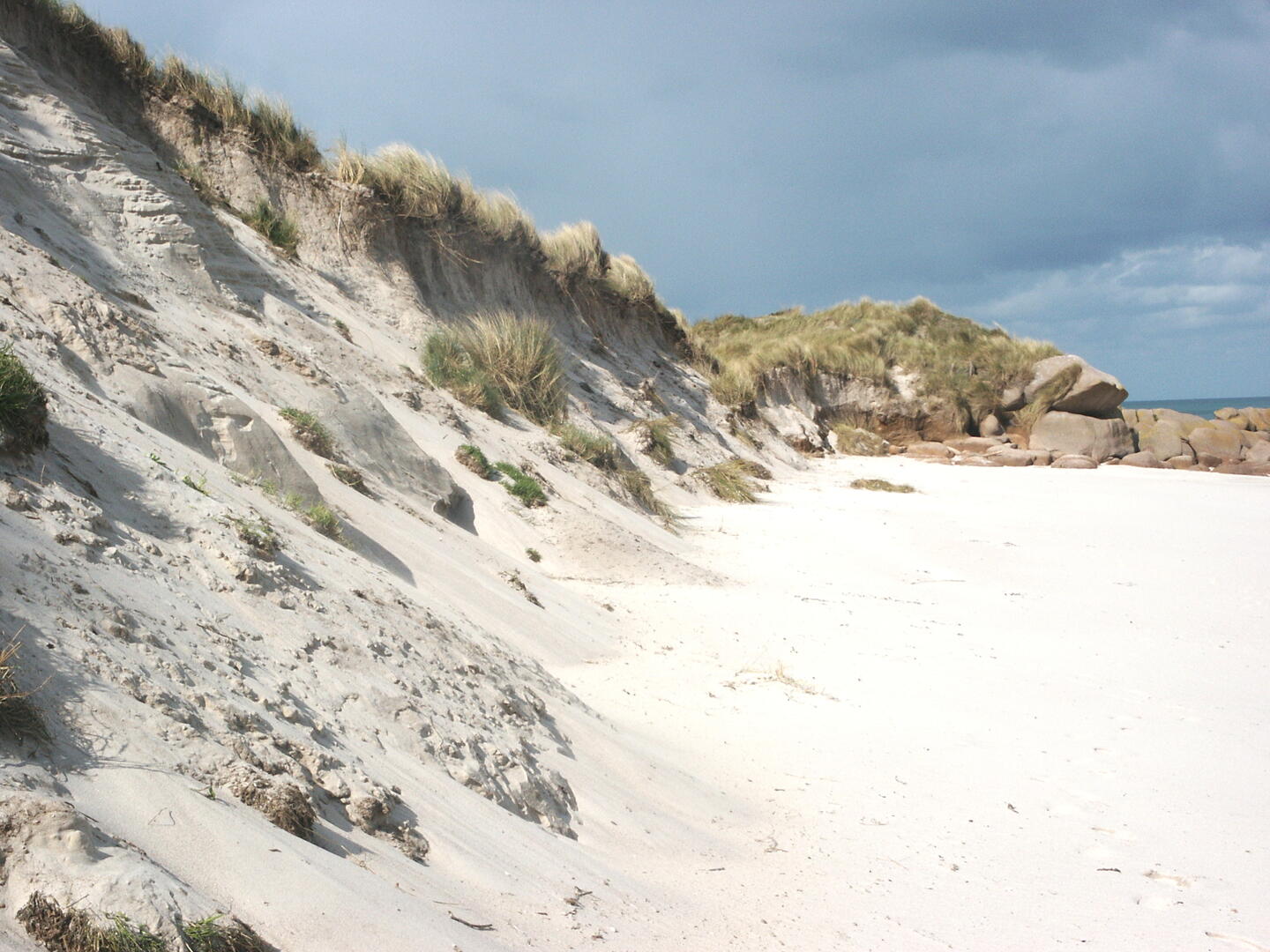 Molène après la tempête destructrice