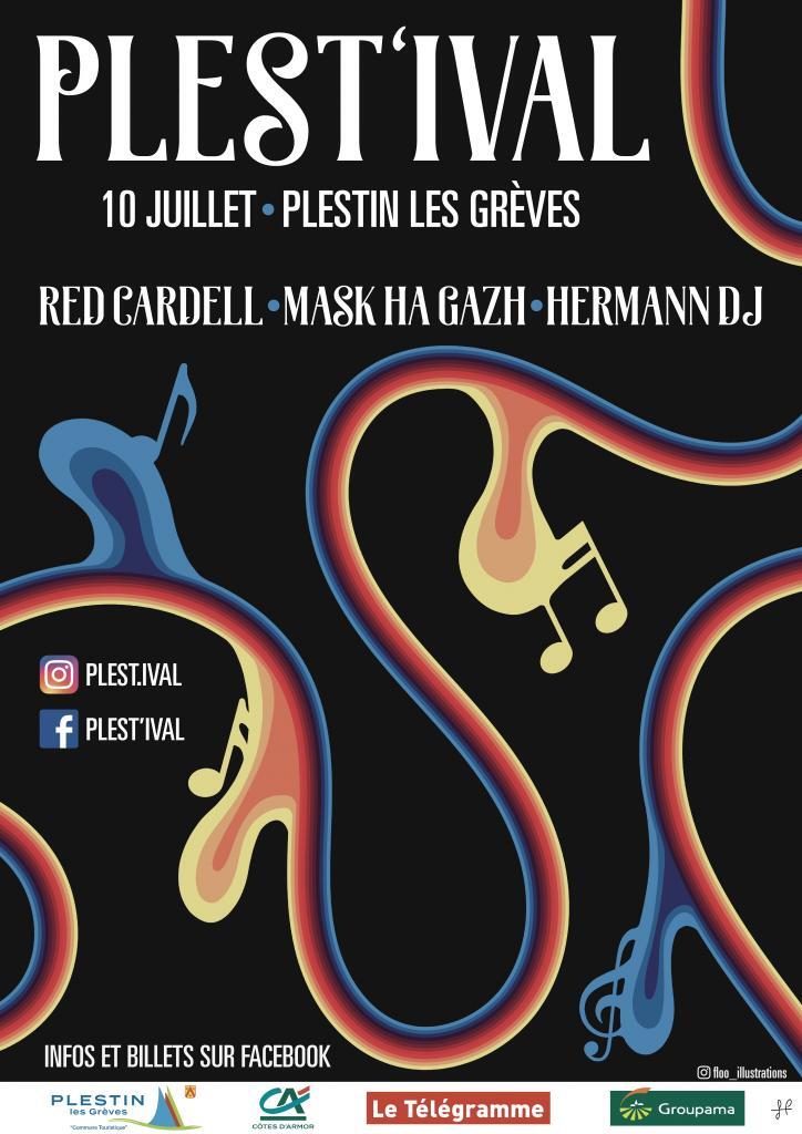 AFFICHE Plest'ival blanc