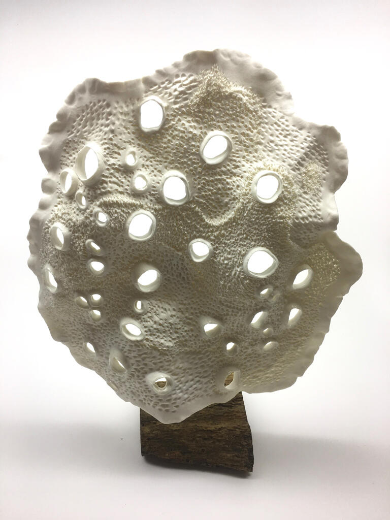 Astre, sculpture porcelaine