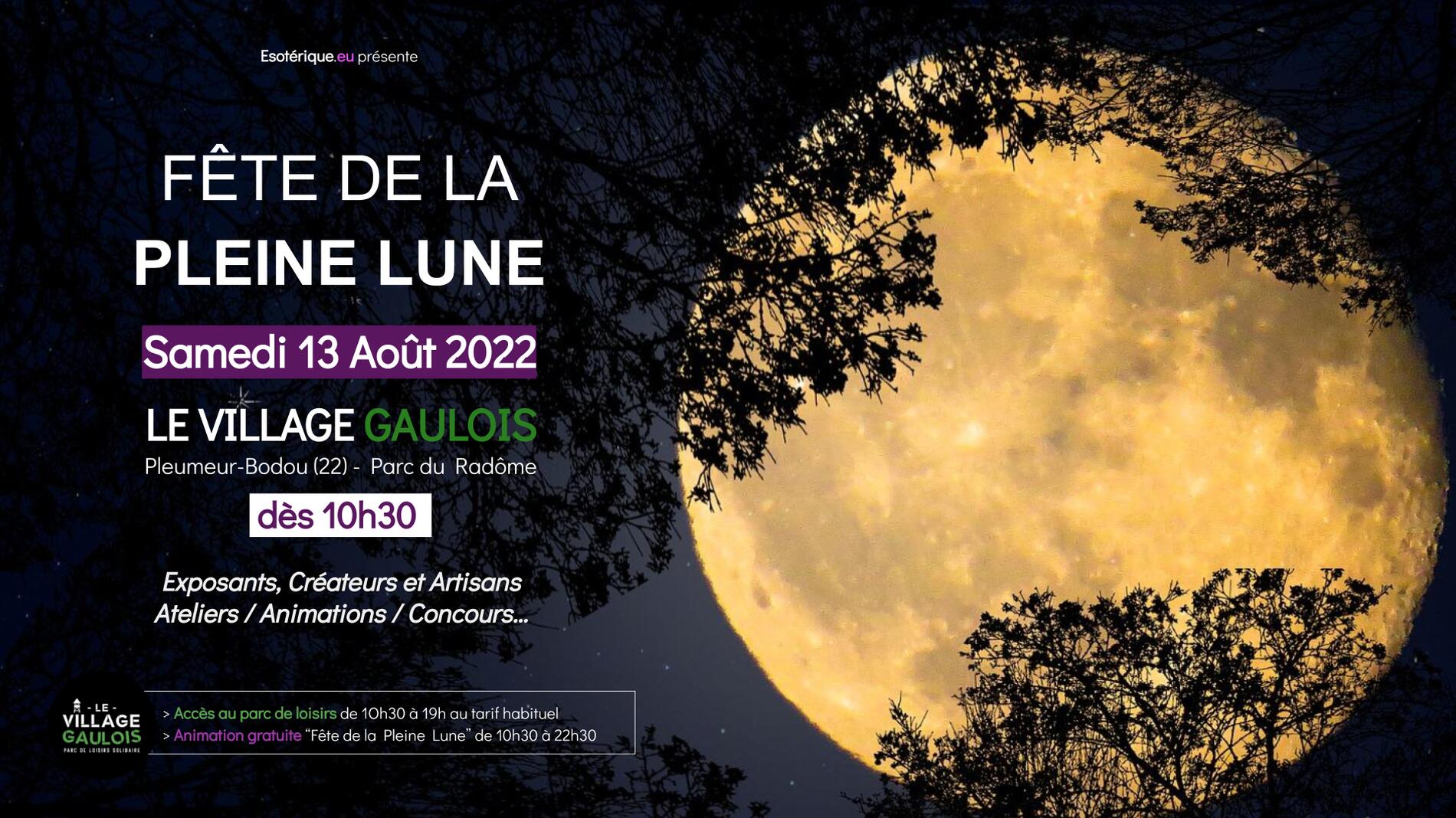 Bannière Fête de la Pleine Lune 2022
