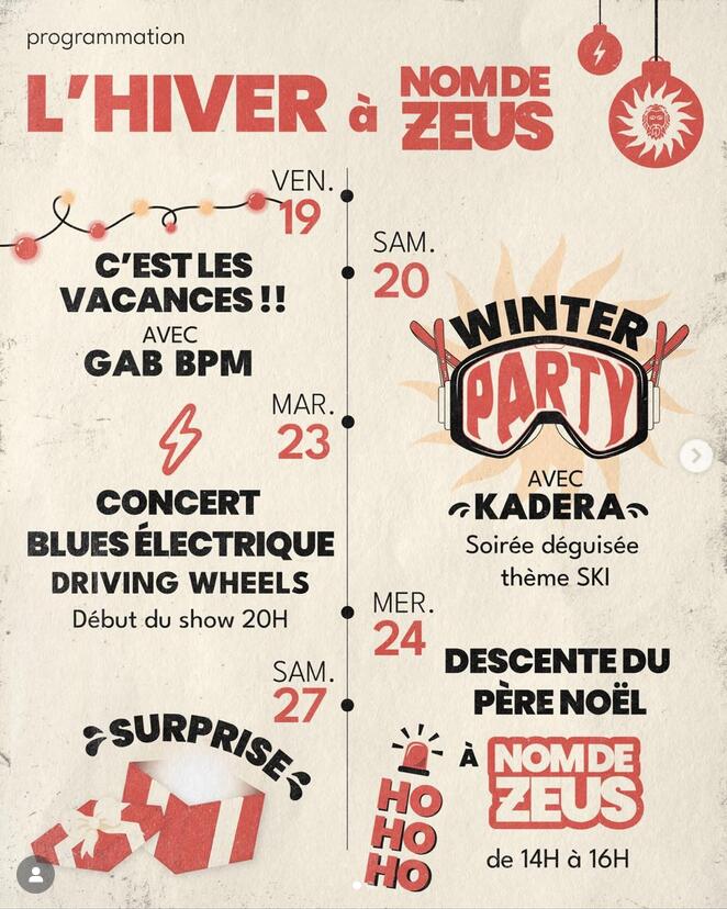 Programme de décembre