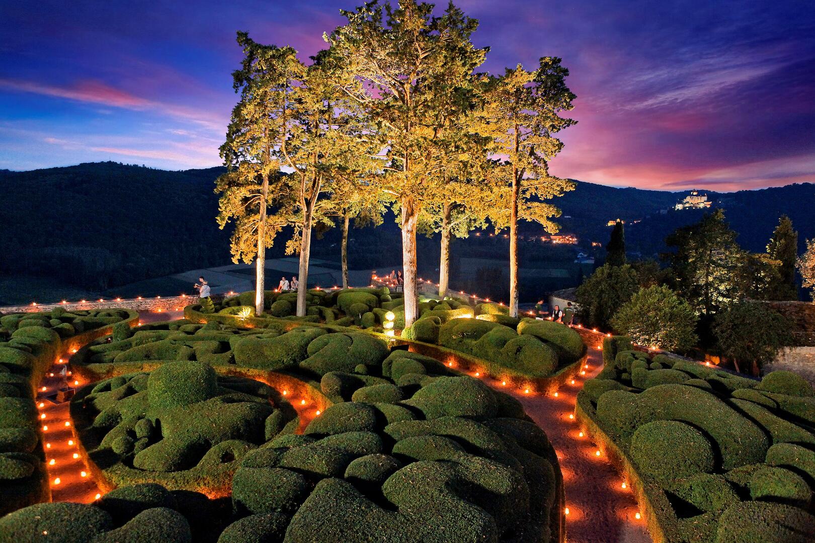 Soirées aux chandelles aux Jardins de Marqueyssac