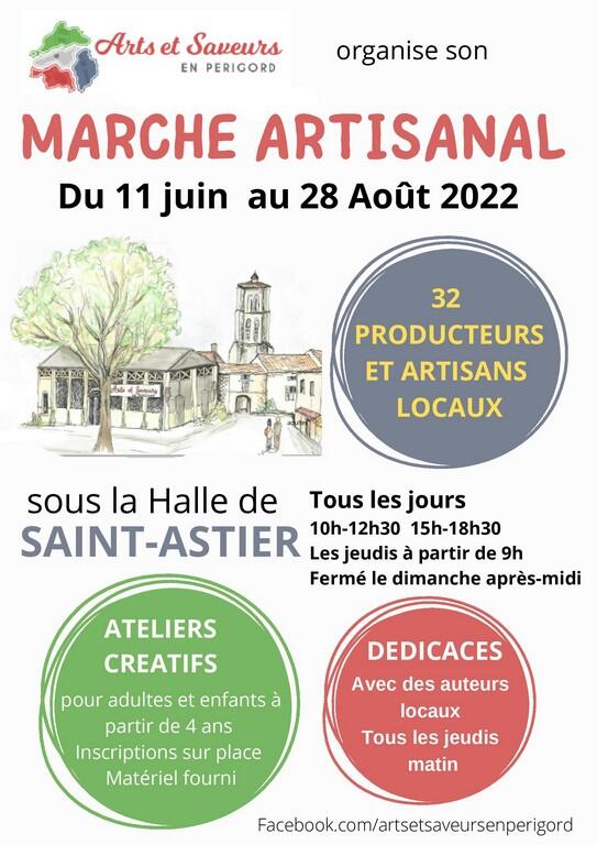 11 juin au 28 août st astier expo arts et saveurs