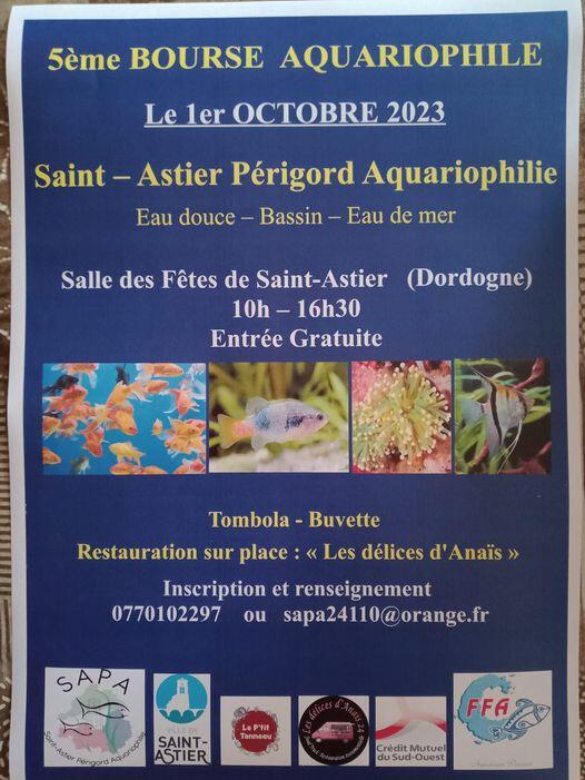 1er octobre bourse aquariophile st astier