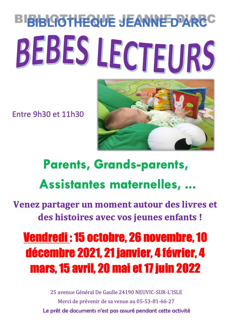 21 janvier bébés lecteurs