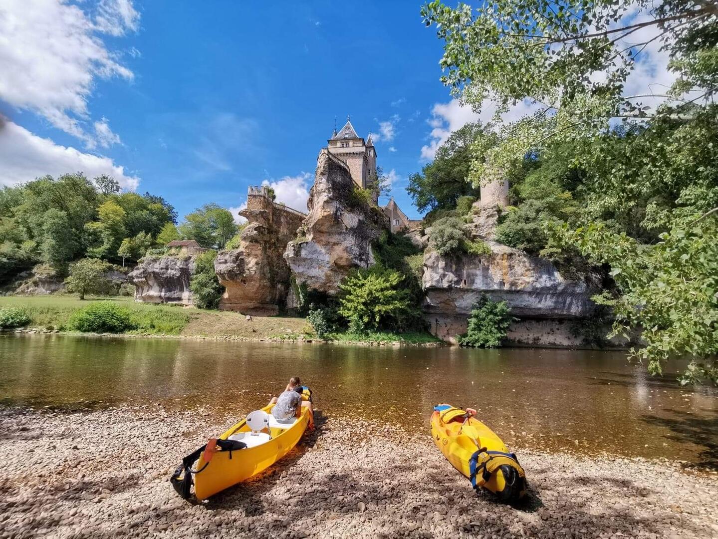château de belcayre avec Canoë Family