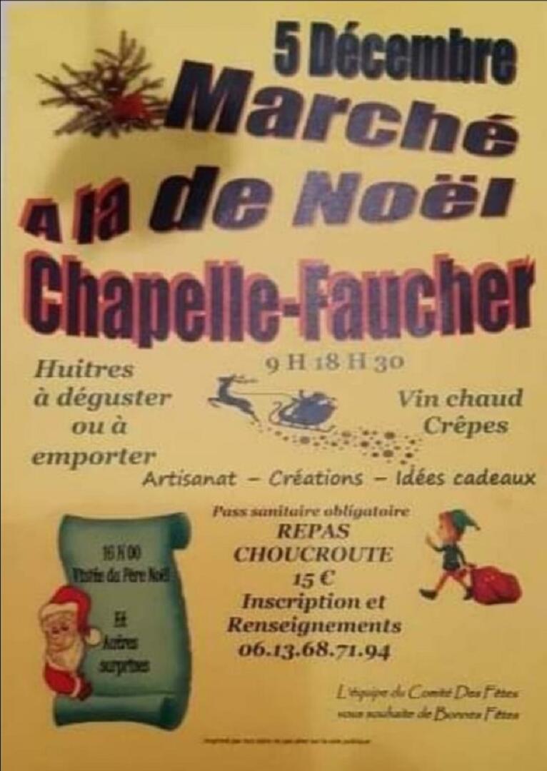 marché de Noël la chapelle faucher