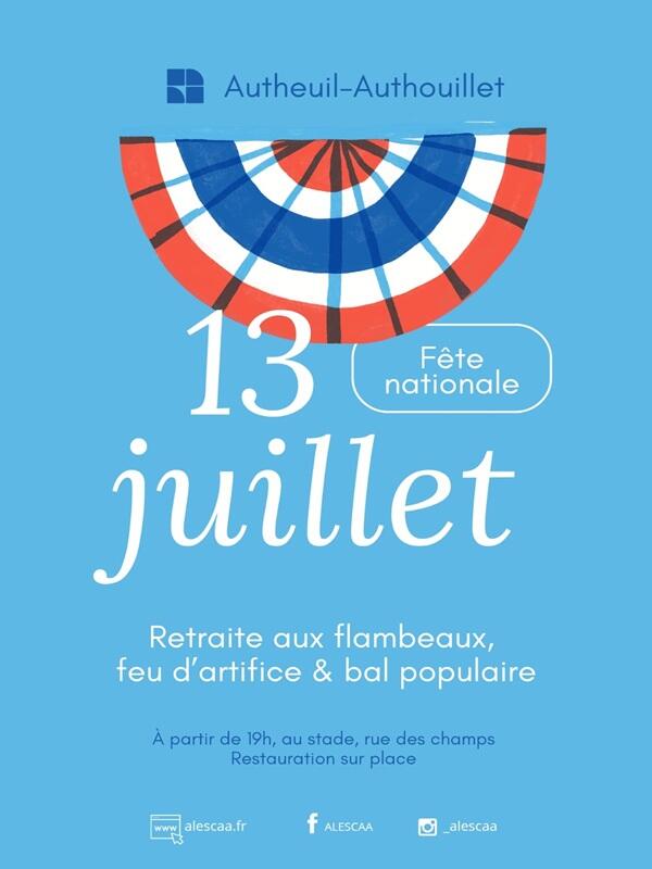 Affiche 13 juillet 2026 pour site