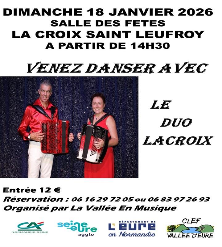 Affiche Thé dansant 18 Janvier 2026