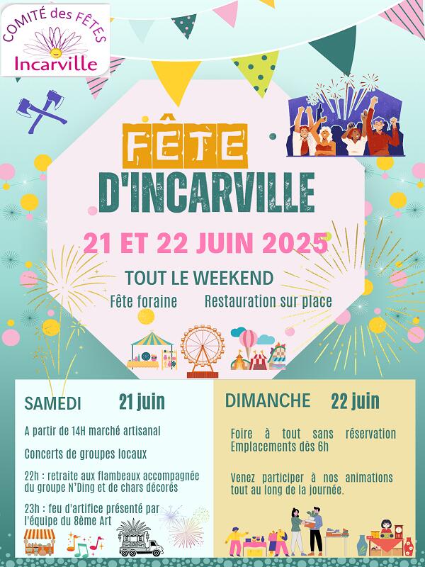 Affiche fête de la commune 2025