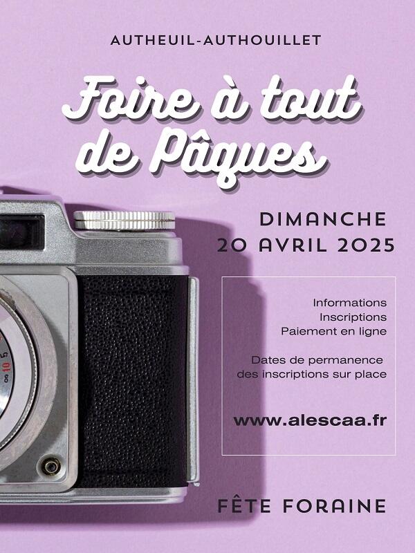 Affiche Vide Grenier Simple Colorée - 2