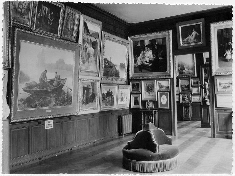 Vue de la galerie Constant Roussel, Musée de Louviers, vers 1947