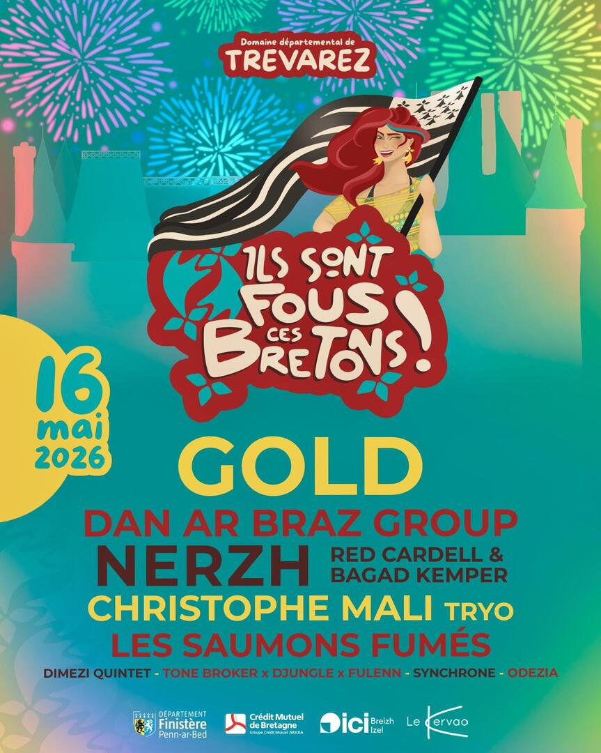 Affiche 𝐈𝐥𝐬 𝐬𝐨𝐧𝐭 𝐟𝐨𝐮𝐬 𝐜𝐞𝐬 𝐁𝐫𝐞𝐭𝐨𝐧𝐬 au domaine de trévarez