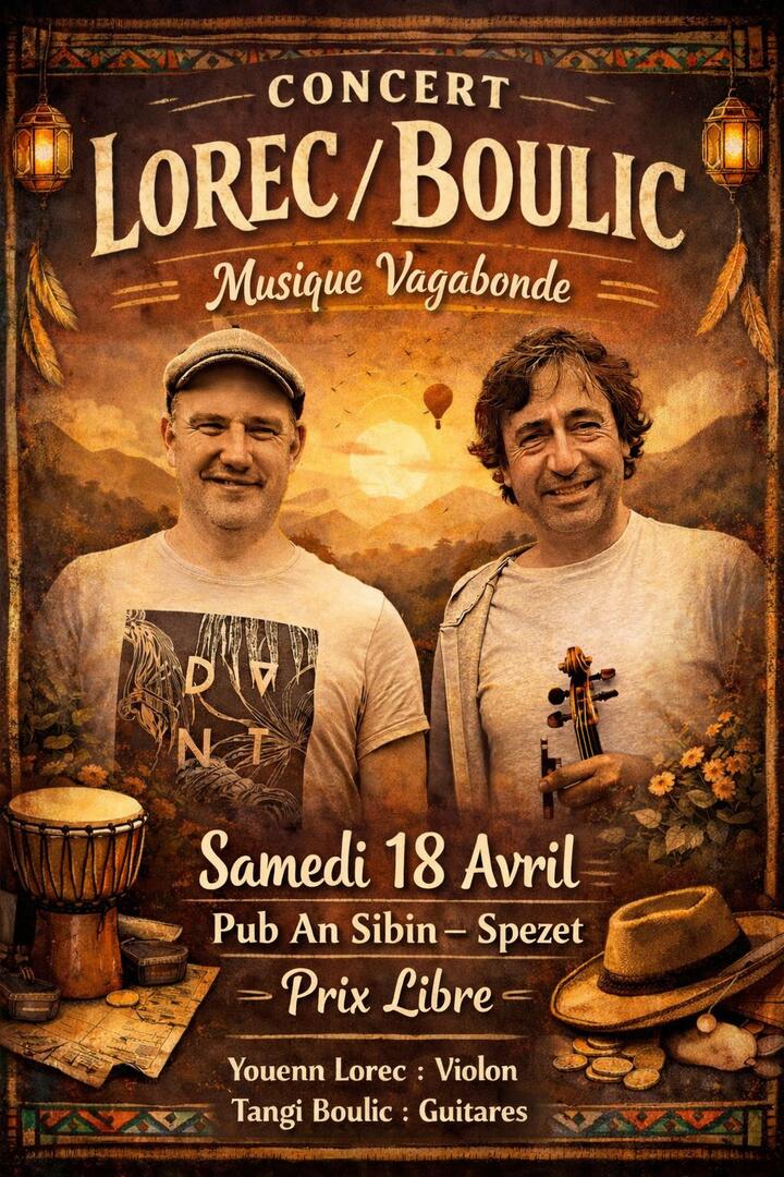 Concert Lorec / Boulic: musique vagabonde
