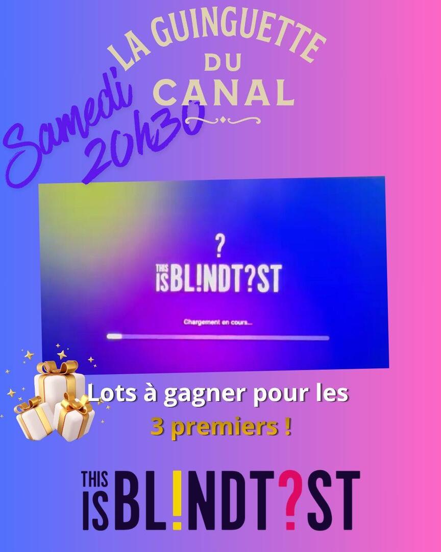 Affiche d'animation de la guinguette du Canal