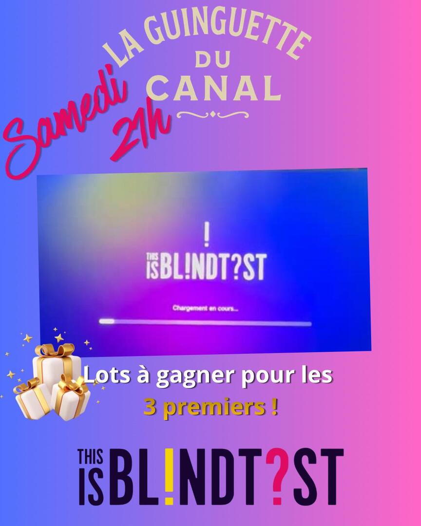 Affiche d'animation de la guinguette du Canal