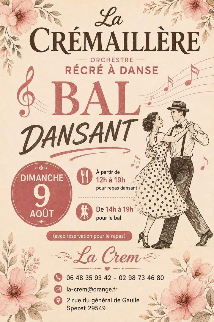 La crémaillère: récré à danse bal dansant